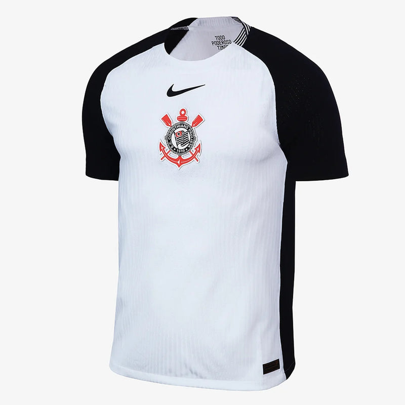 Camisa Corinthians I 25/26 Jogador Nike Masculina - Branco+Preto
