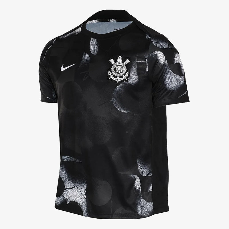 Camisa Nike Corinthians Pré-Jogo 2025 Masculina - Preto