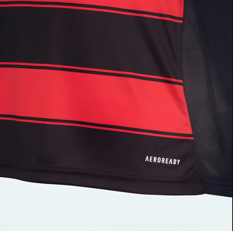 Camisa CRF Home 25/26 Torcedor - Preta e Vermelha