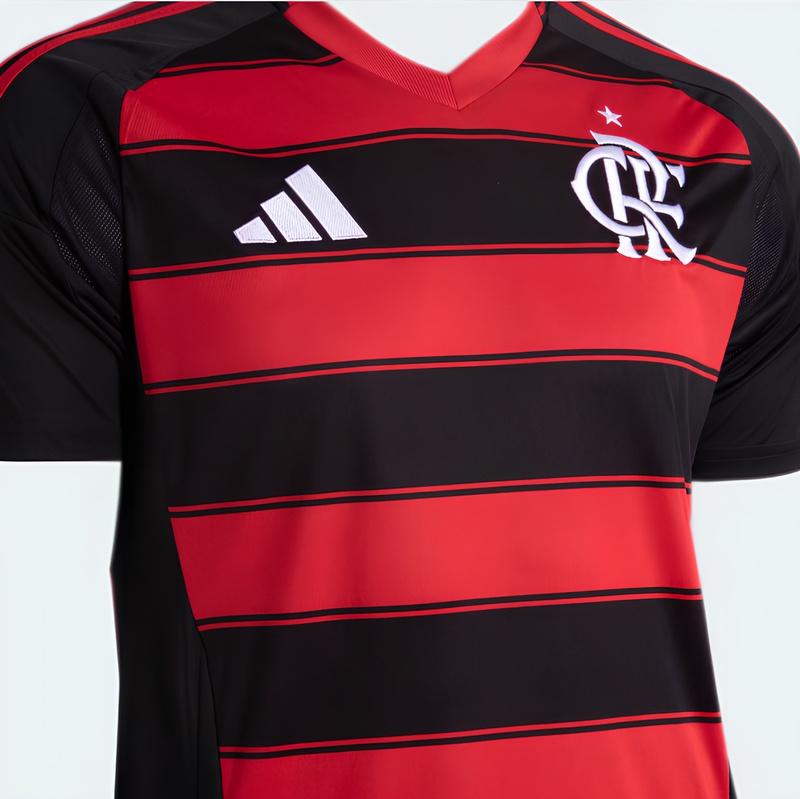Camisa CRF Home 25/26 Torcedor - Preta e Vermelha