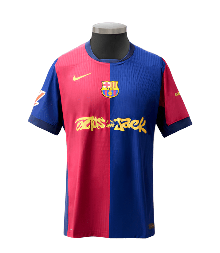 Camisa Home Masculino 25/26 BARCELONA + TRAVIS SCOTT