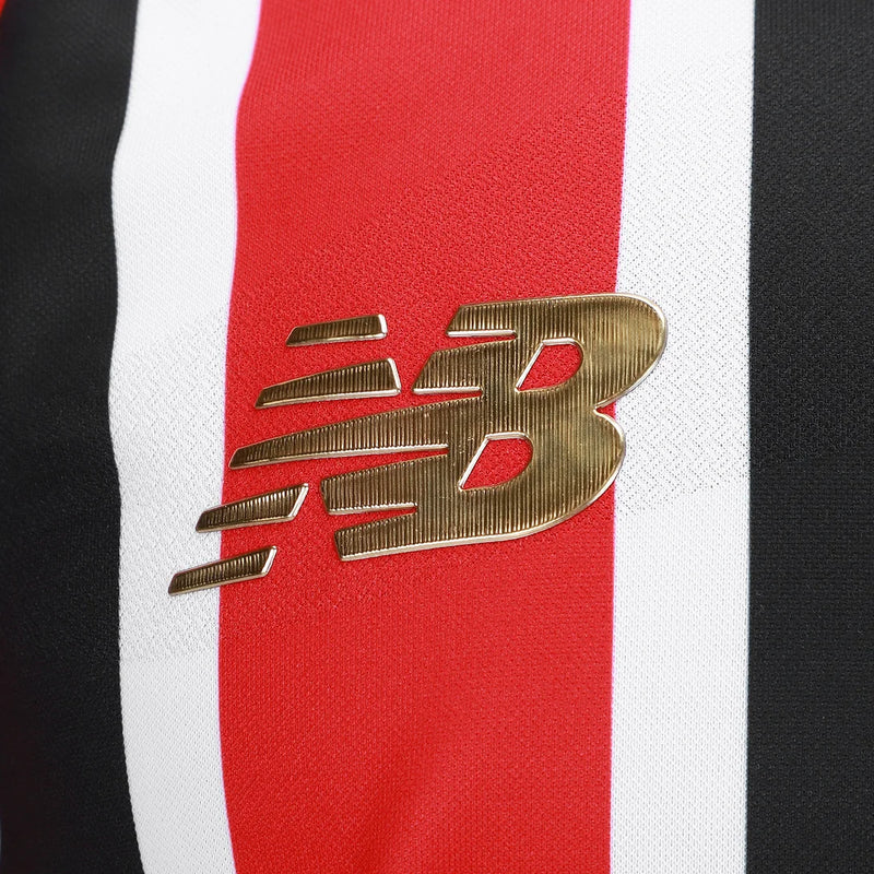 Camisa São Paulo 25/26 Away Jogador Masculina - Branco+Vermelho