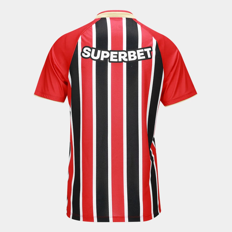 Camisa São Paulo II 25/26 Torcedor Feminina - Vermelho+Branco